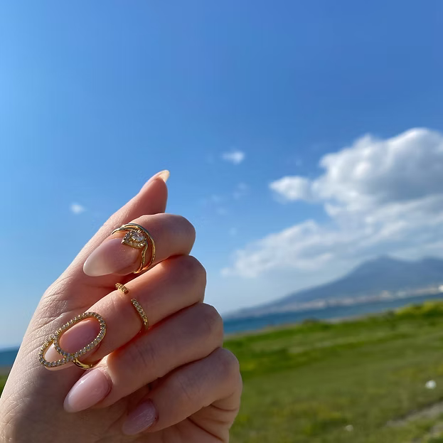 Nail Rings- Diamond Set