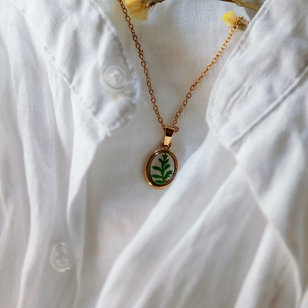 Collana Fiore Verde